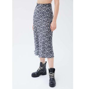 Urban Outfitters Midi Floral Slip Skirt